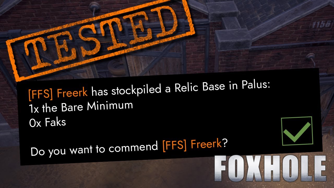 Tested! - Supplies Delivered Message