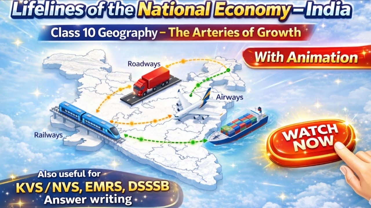 Lifelines of national economy| class 10 geography|kvs|Nvs|Dsssb|ncert class tenth|answer writing|