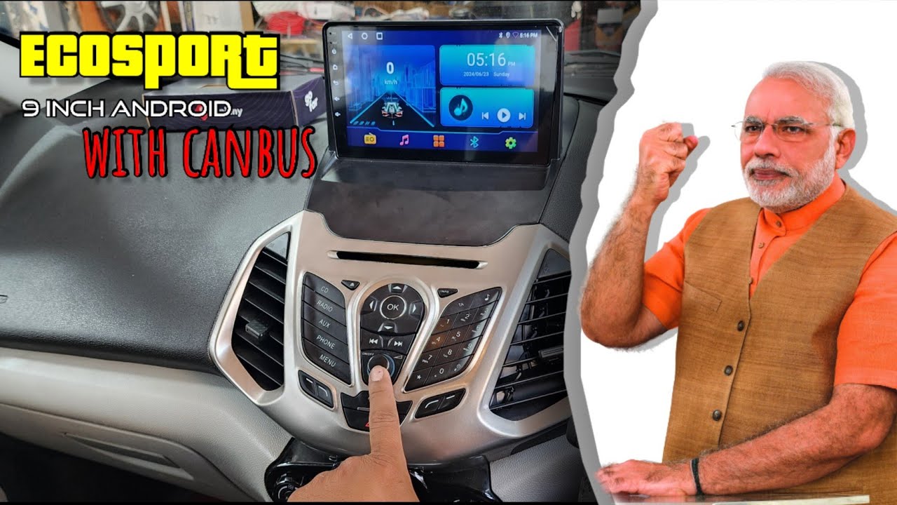 Ford Ecosport titanium 2016 | 9inch Android stereo installation with canbus system installation