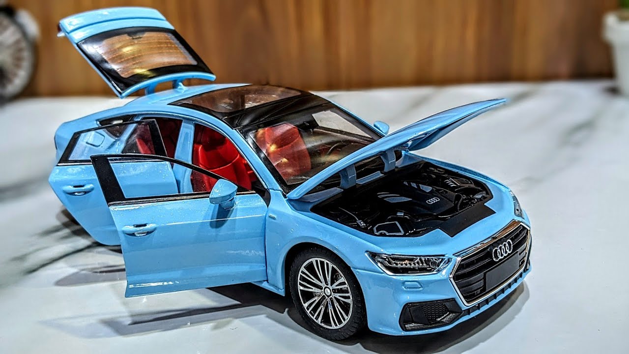 Realistic Audi A7 ❣️ Diecast Car 1:24 Scale Model Unboxing Miniature Model Car✨