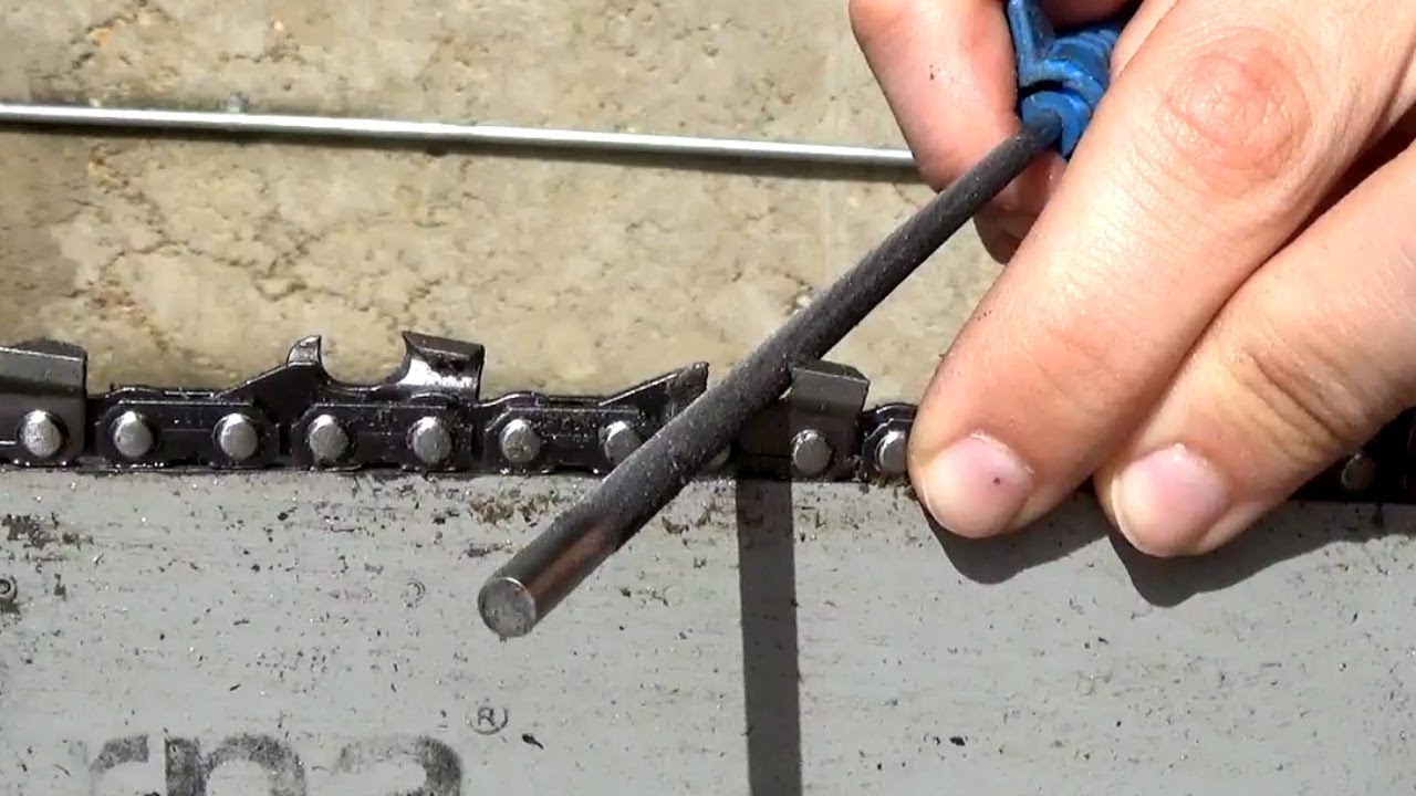 Afilado cadena de motosierra