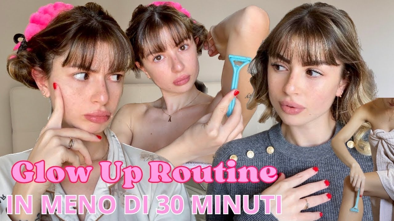 Mini Glow Up Routine prima di uscire: skincare, depilazione, makeup, capelli, outfit