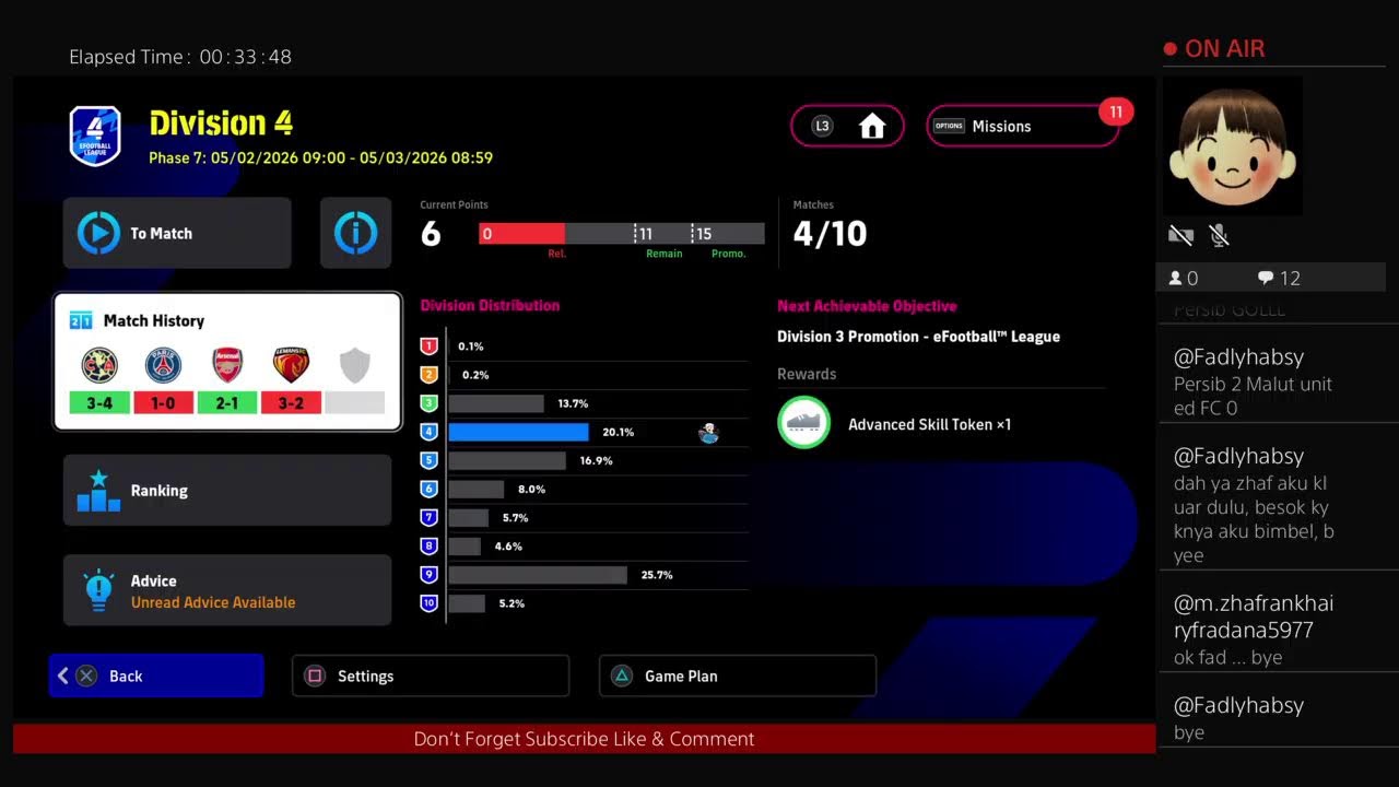 LIVE - PUSH DIVISI 1