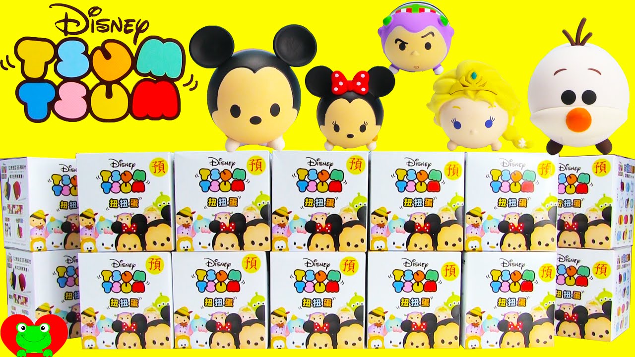 Disney Tsum Tsum Mickey Mouse, Olaf and Elsa Surprise Mystery Boxes