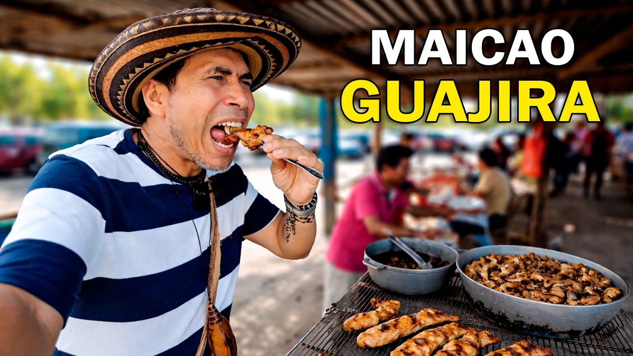 Conociendo a MAICAO Guajira, Probando Comida Típica de Bolas de Chivo