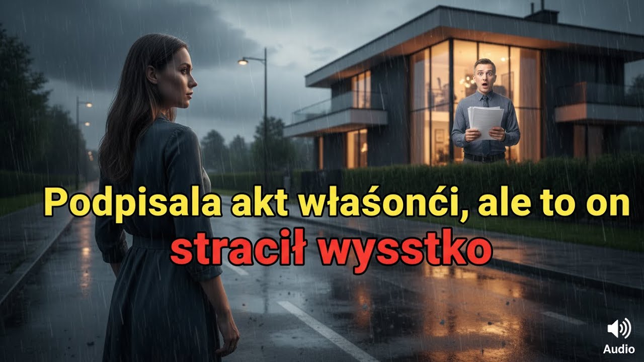 Podpis na akcie własności, który miał być zwycięstwem, okazał się pułapką – mąż stracił dom, a ona..