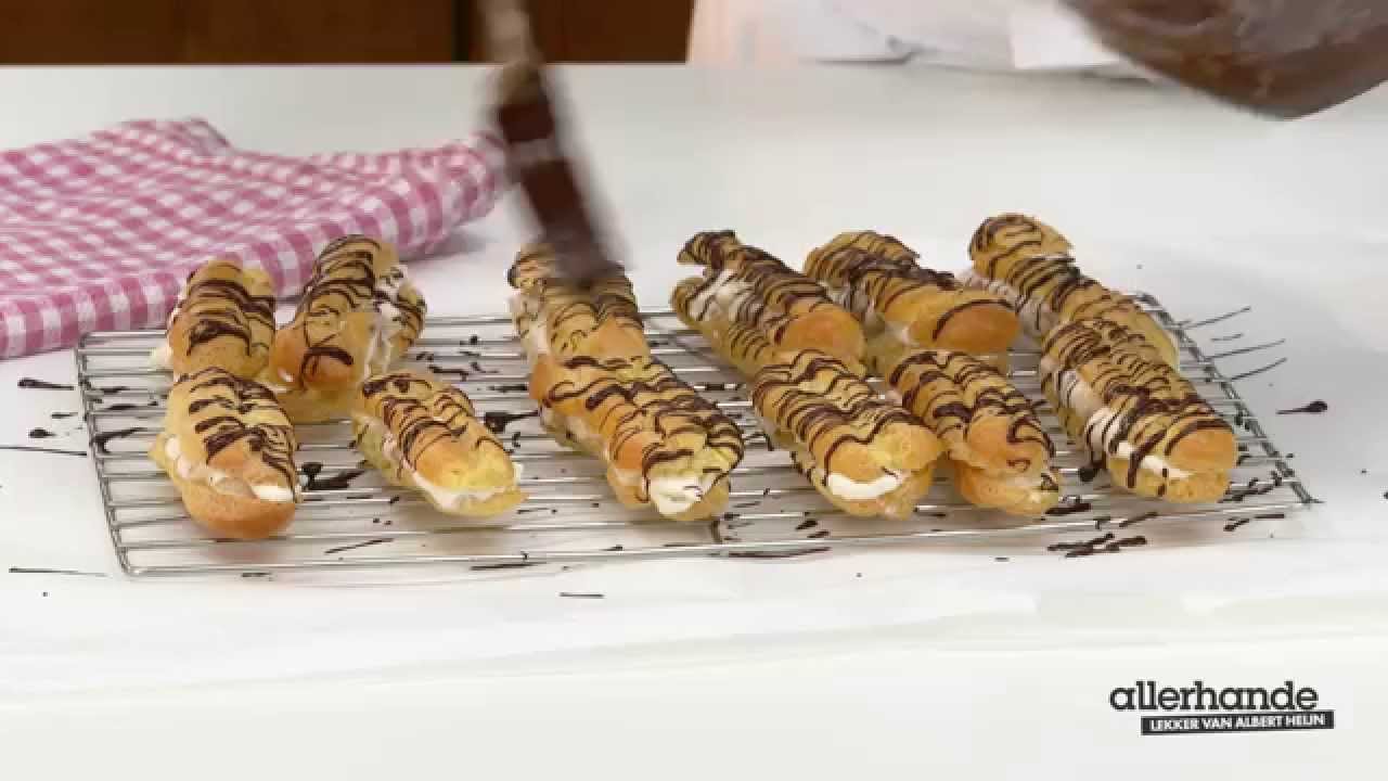 Eclairs met banaan en chocolade - Allerhande