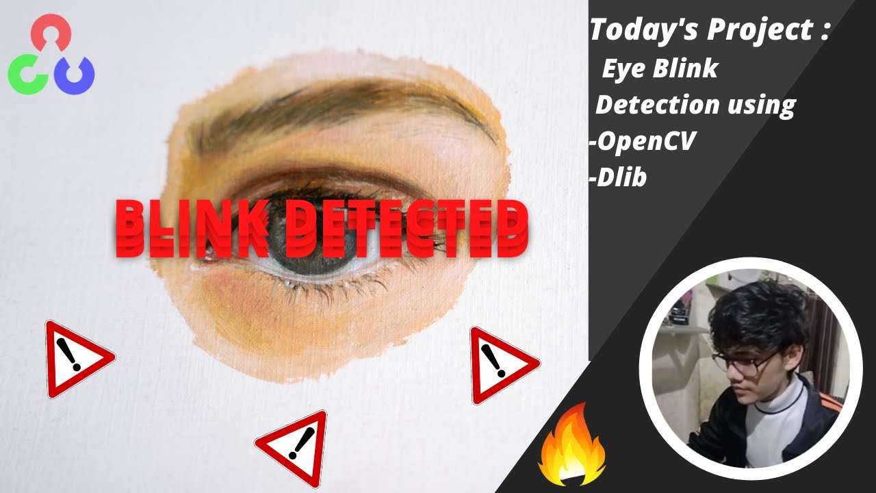 Eye Blink Detection using OpenCV Python Dlib ||  Computer Vision Project Series 2022 ||