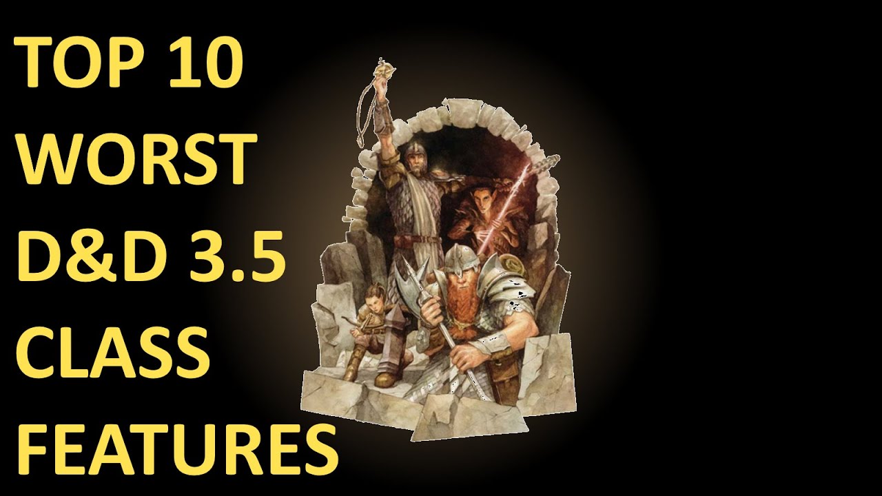 10 худших особенностей класса в D&D 3.5