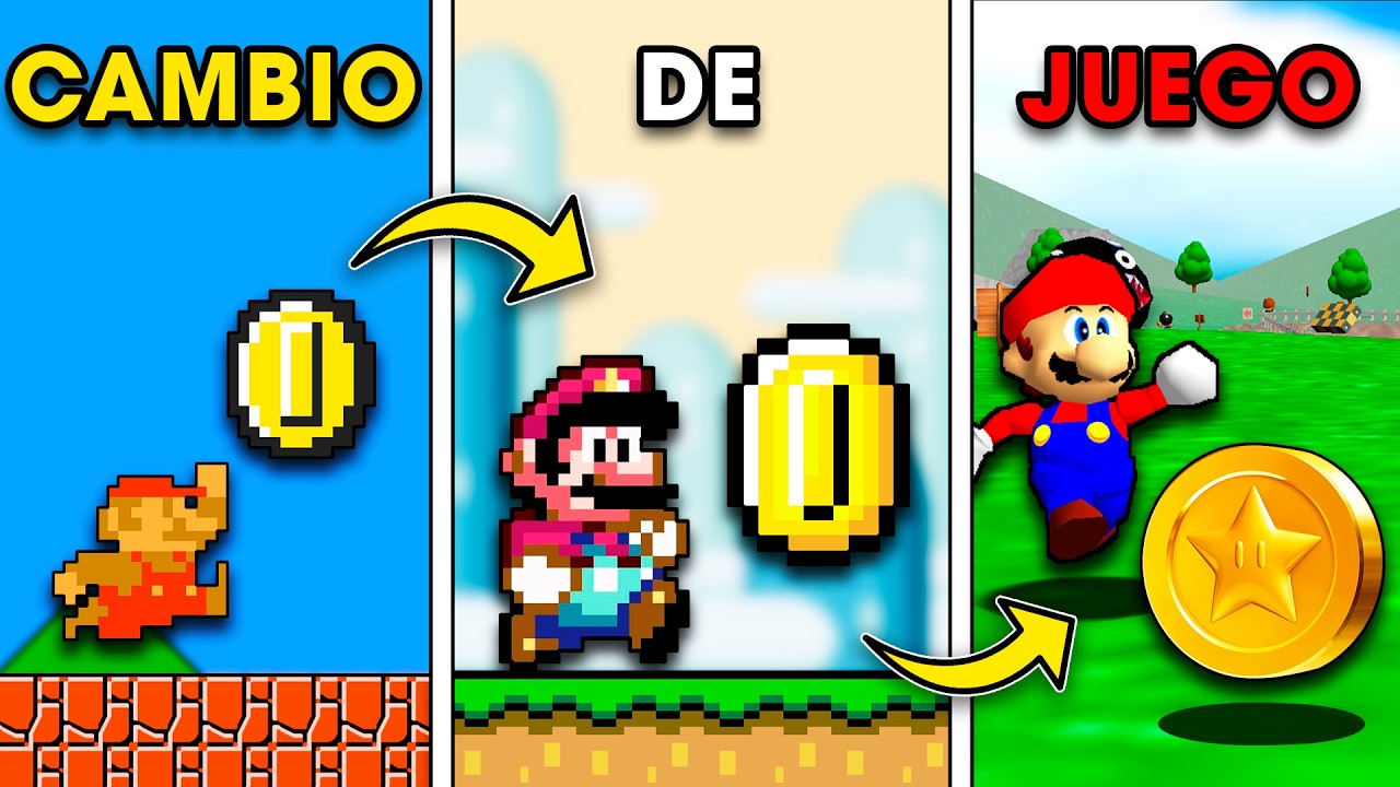 Si TOCO una MONEDA cambio de SUPER MARIO BROS