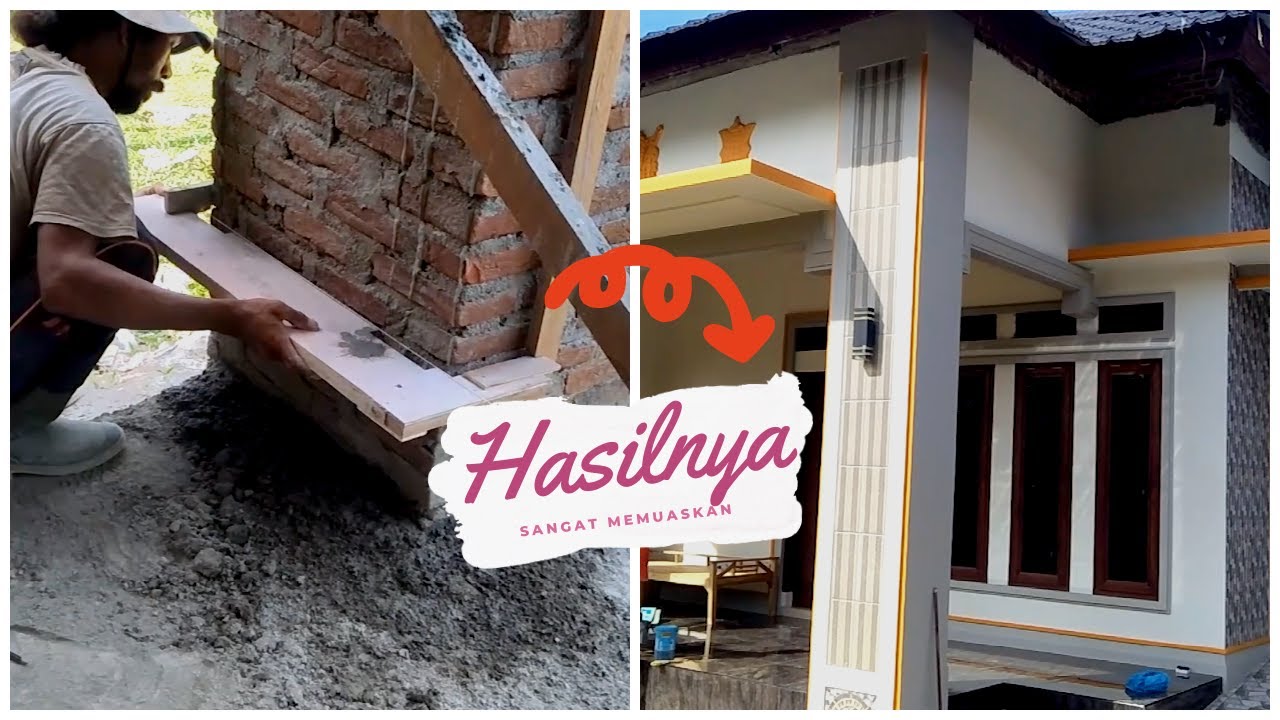 Tukang Bangunan Rumah yang Kreatif dan Menakjubkan (Relief Tiang Teras)