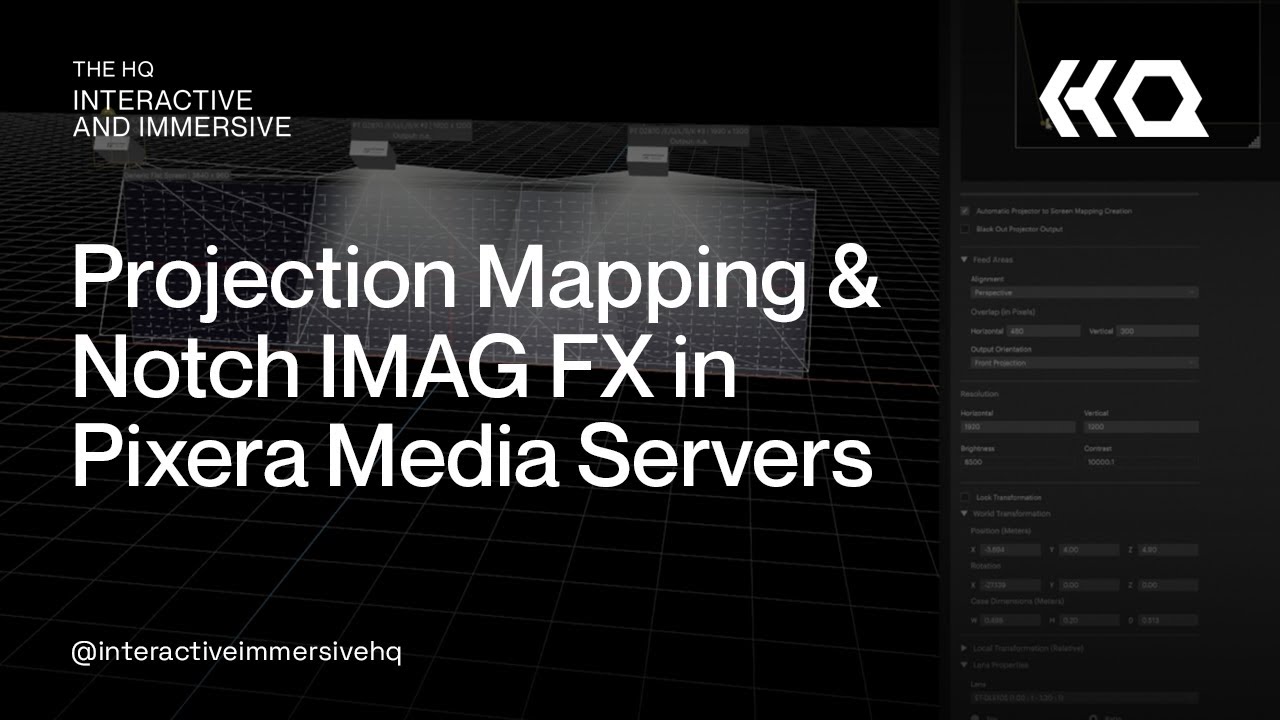 Projection Mapping & Notch IMAG FX in Pixera Media Servers