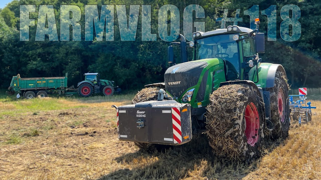 FARMVlog #118 - Rozmet&aacute;me hnůj na pole, kde bude po kypřen&iacute; n&aacute;sledně zaset&aacute; meziplodina | FENDT 828