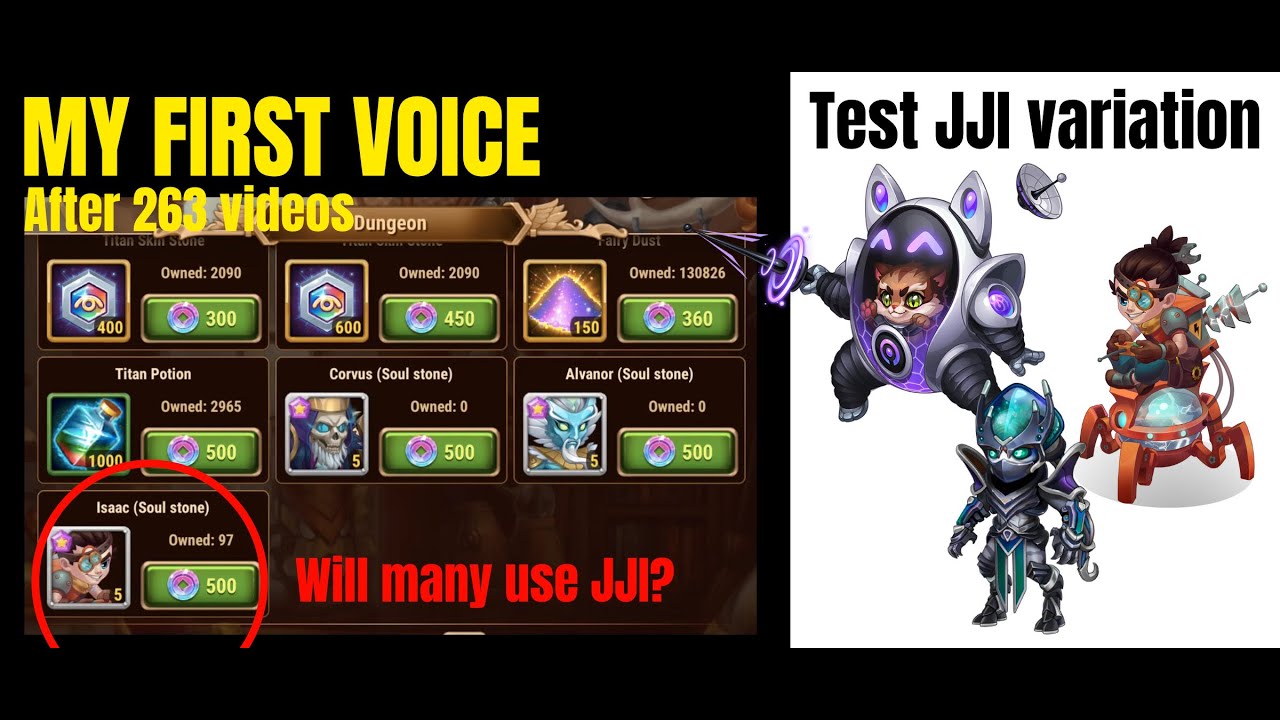 Test JJI variation - MY FIRST VOICE after 263 videos 😱
