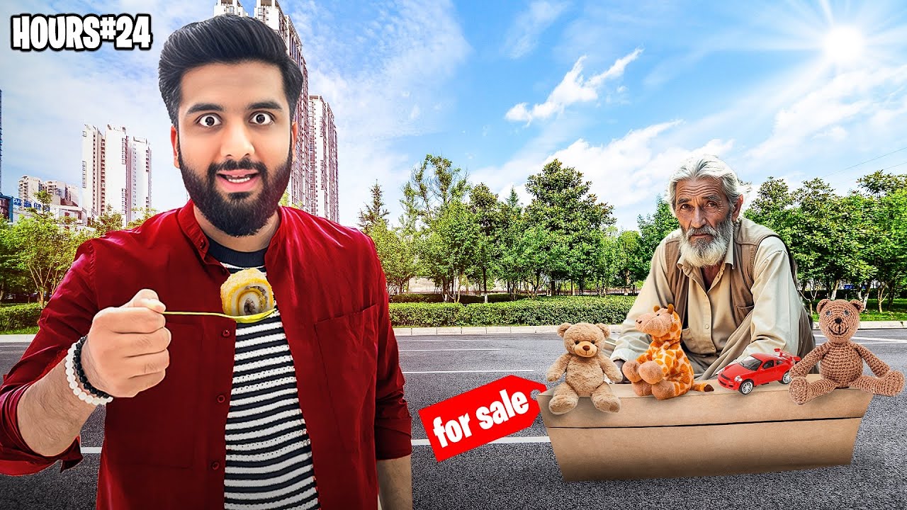 Eating Only Old Workers Favourite Food For 24 Hours !!