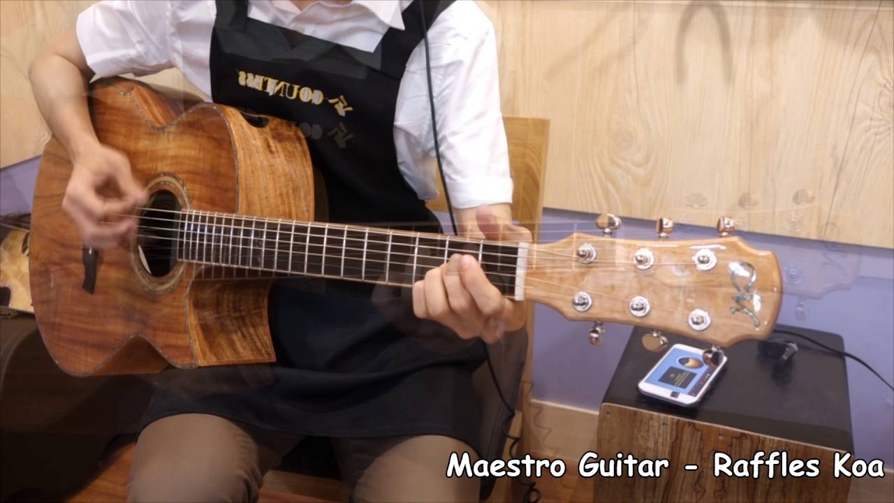 Maestro guitar Raffles-K CSB (All Koa)