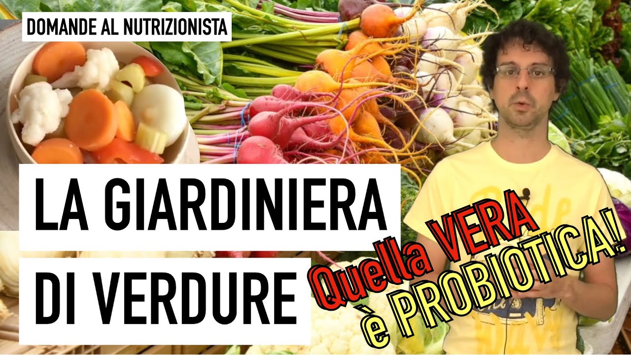 La giardiniera di verdure: quella vera è probiotica!