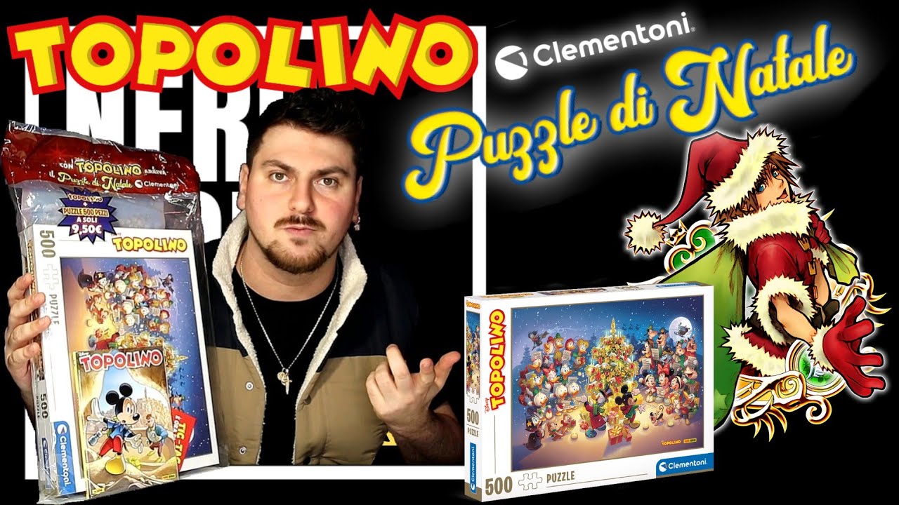 PUZZLE DI NATALE 2022/2024 ❄️ Topolino 3494 / Clementoni [MONTAGGIO GADGET] ☃️