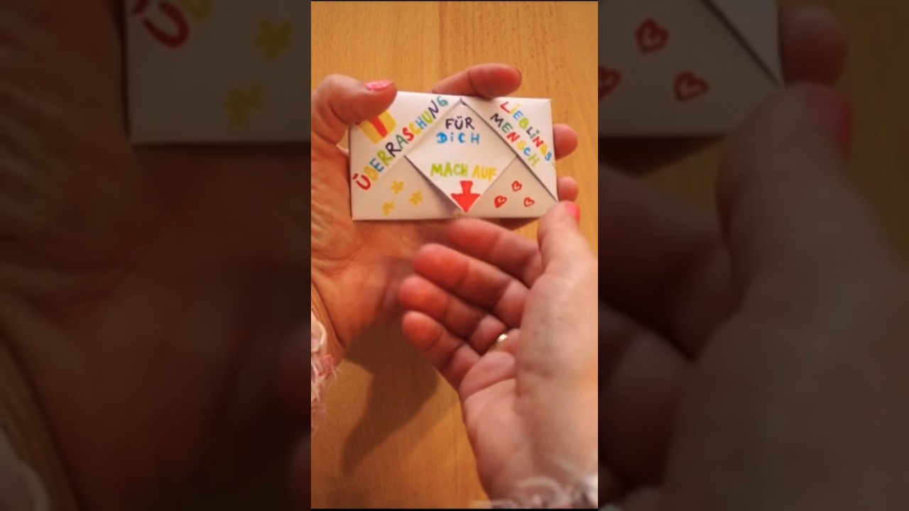 Überraschungskarte für Lieblingsmensch - Für Mama - Für Papa - Geschenk Karte zum Geburtstag basteln