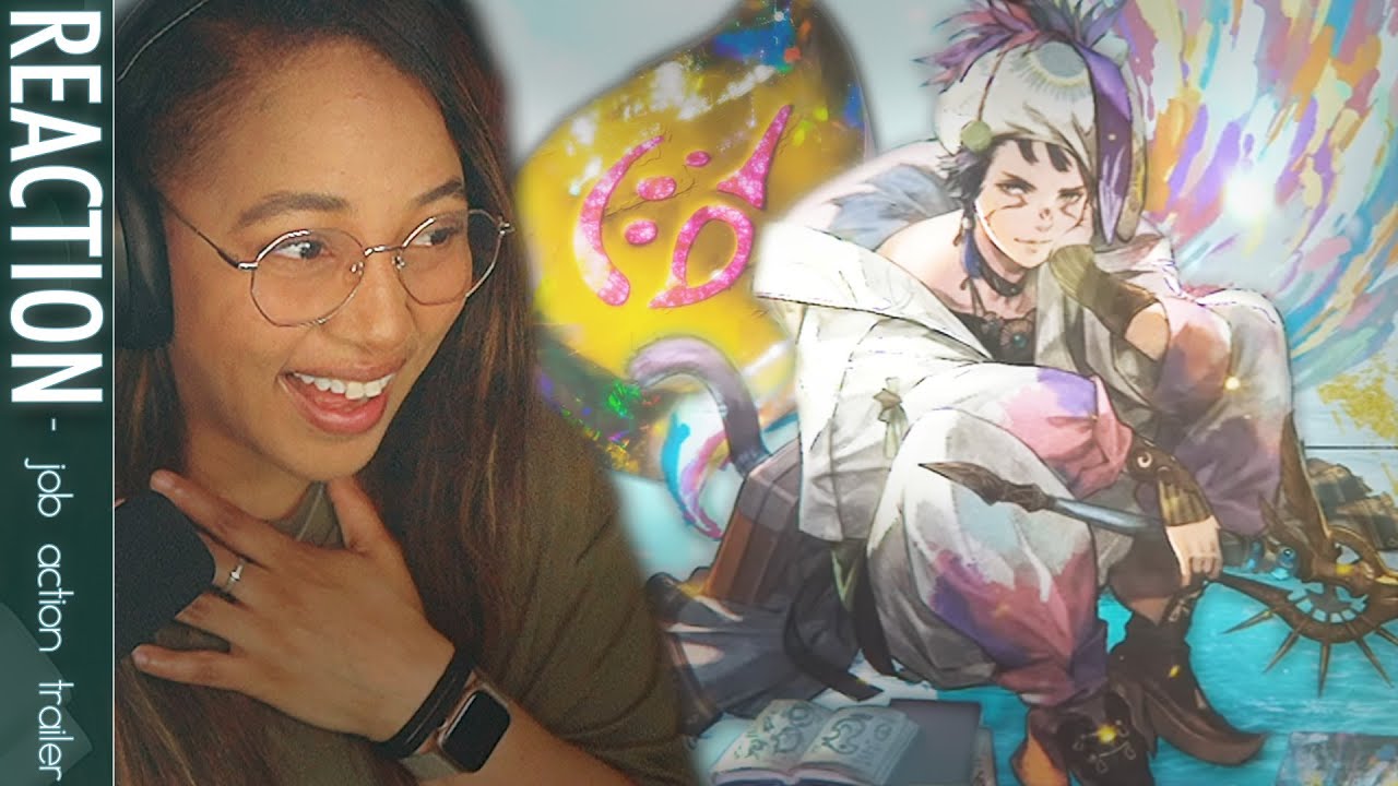 I'm SO EXCITED! • CURIOUSJOI REACTS ‣ 🎨 Final Fantasy XIV DAWNTRAIL Job Action Trailer!