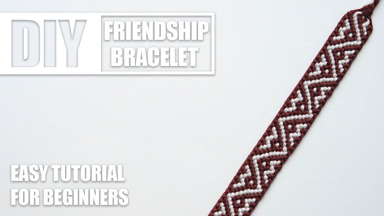 Zigzag Tribal Ethnic African Mudcloth Macrame Friendship Bracelets | Easy Tutorial for Beginner