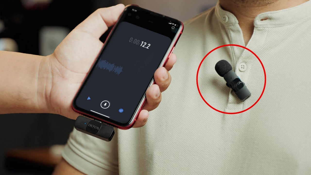 As vantagens do BOYA BY-V2: O microfone SEM FIO perfeito para iPhone e Android