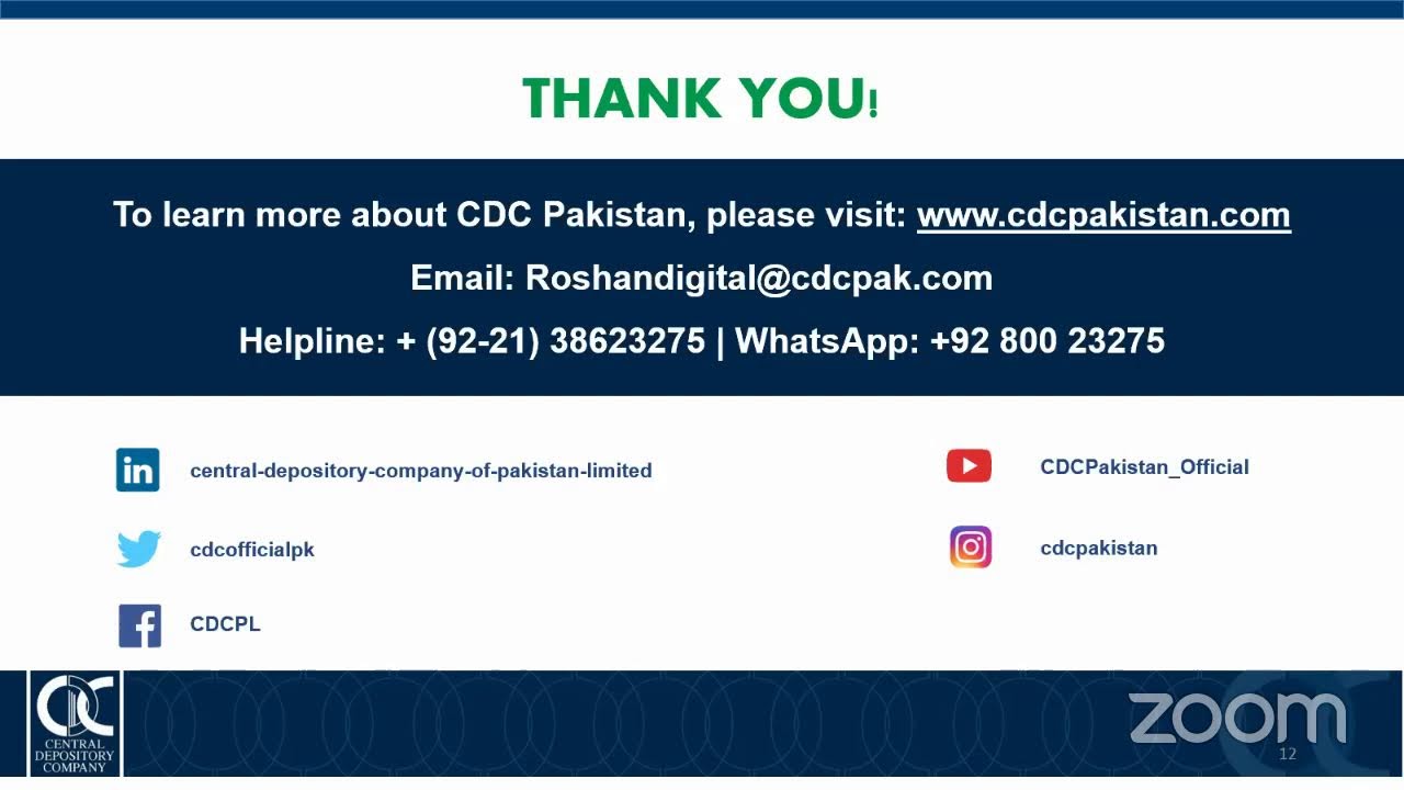 Awareness Webinar on Roshan Digital Account