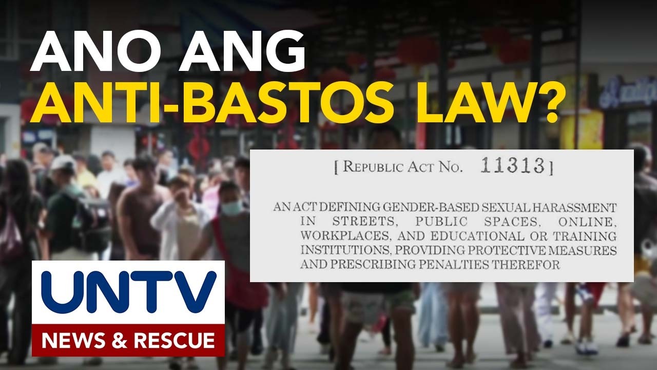 Alamin: Ano ang saklaw at parusa sa ilalim ng Anti-Bastos Law?