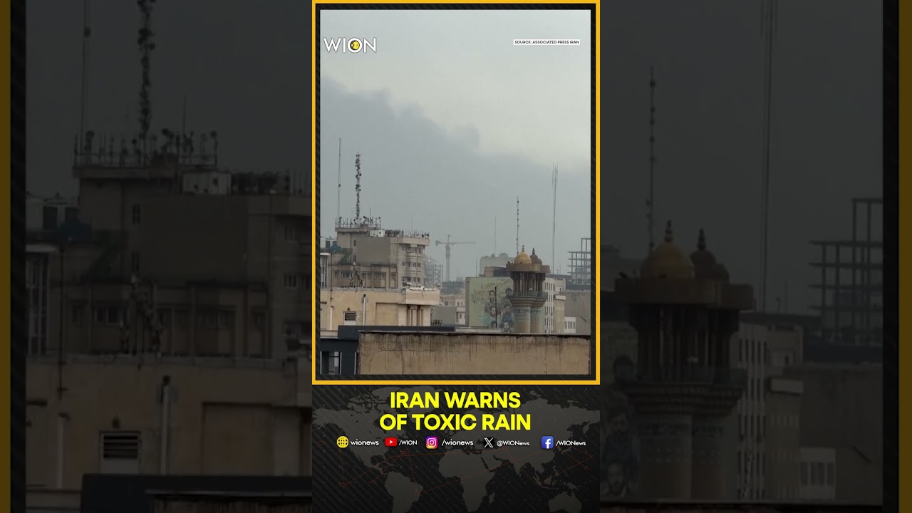 Iranian Red Crescent Warns of Toxic Rain Risks After Explosions at Oil Facilities | WION Shorts