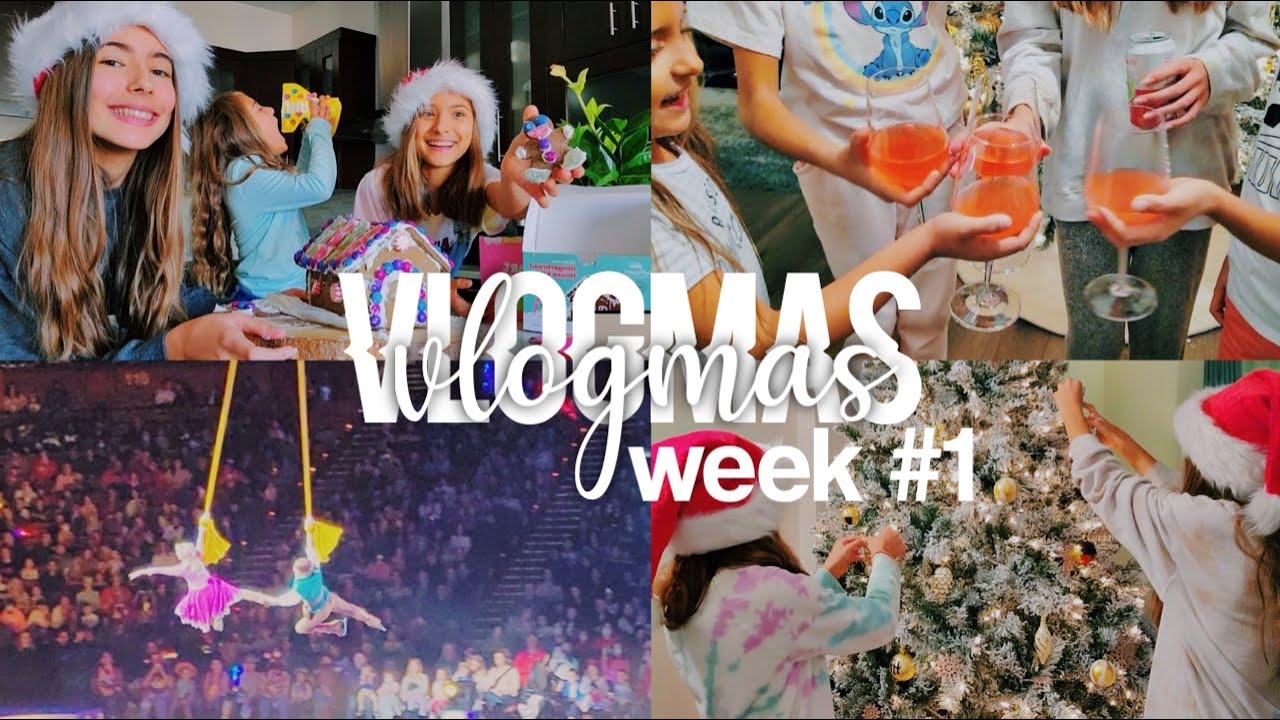 VLOGMAS WEEK 1: decorating xmas tree, gingerbread house, disney on ice, wrapping gifts, & more