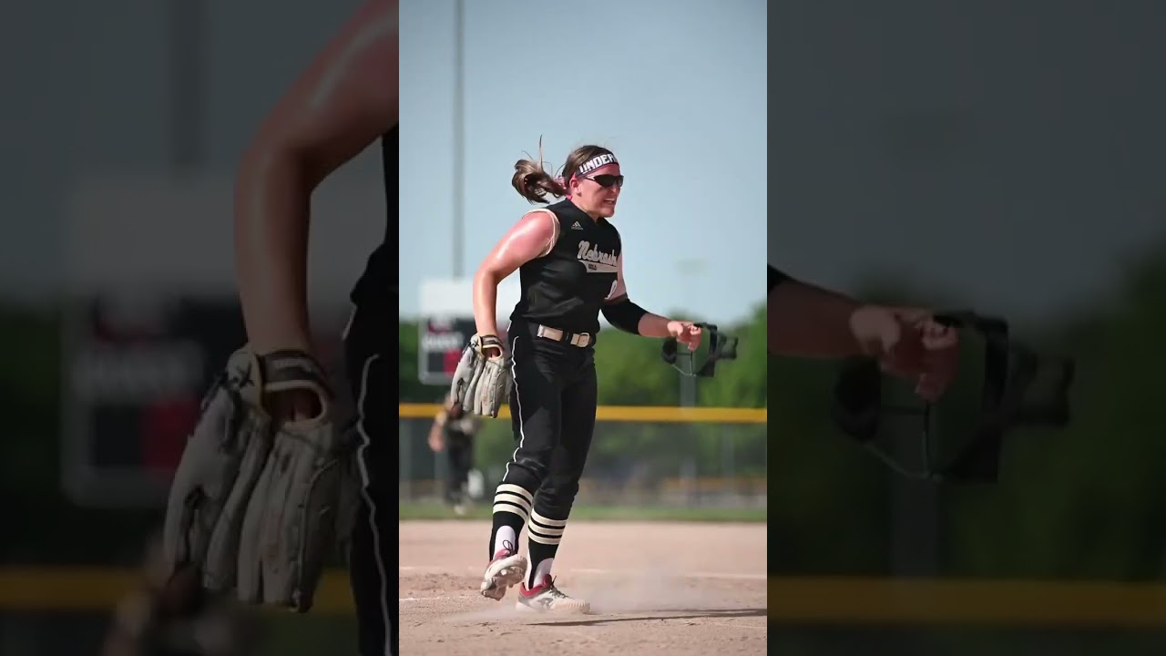 Crazy reaction after pitching a strikeout 🤯 