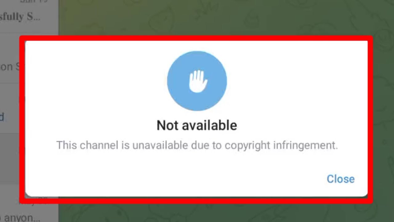 Fix Telegram Channel Not available Problem | This channel is unavailable due to copyright infringeme