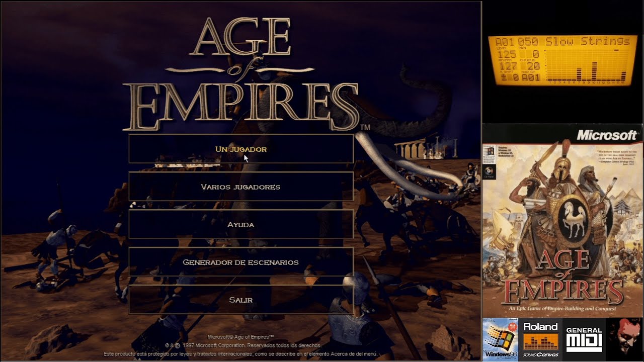 [PC OST] Age of Empires (1997) MIDI Soundtrack | Roland SC-88