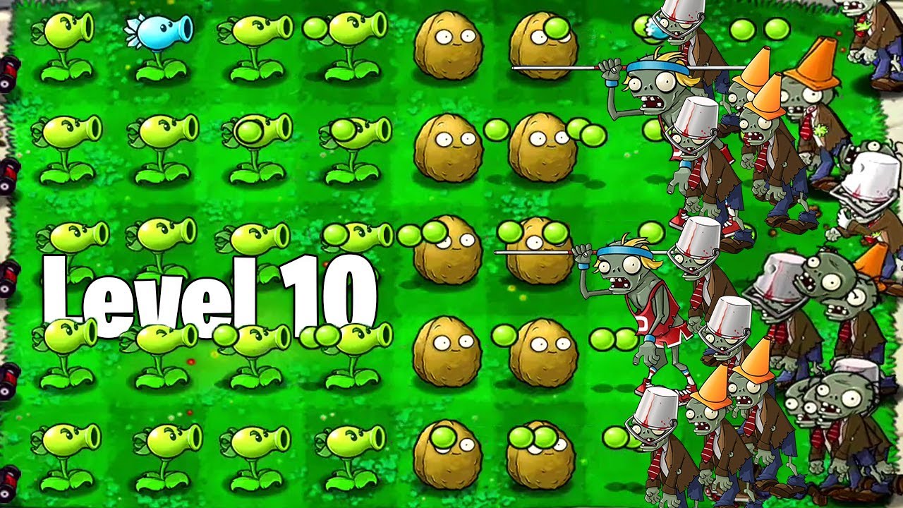 Plants Vs Zombies - Level 10