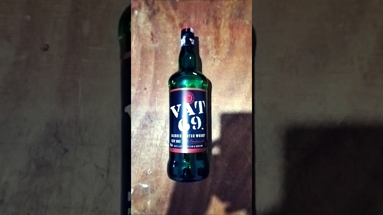VAT 69 Blended Scotch Whisky Rolling going failed 🍾😂🥃 #wisky #vat69 #liquor #shorts