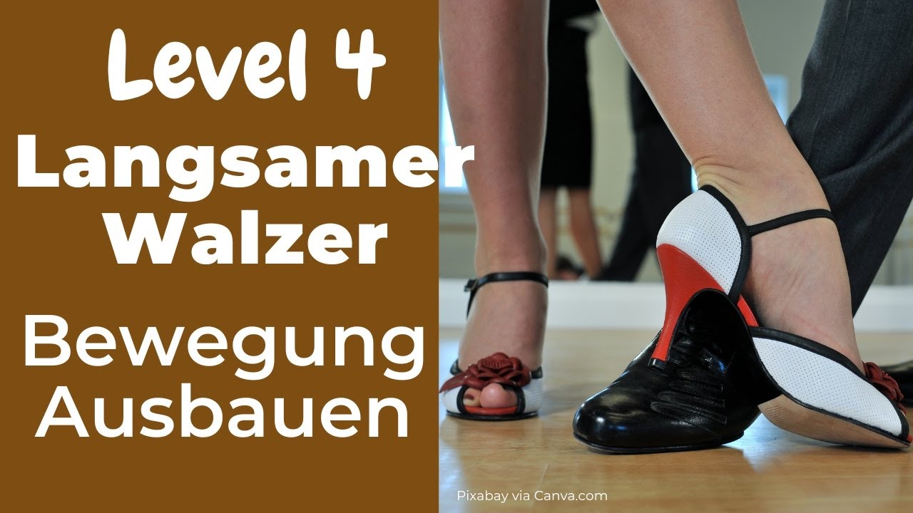 Langsamer Walzer: Bewegung ausbauen und Volumen steigern. So geht's! Für Herr und Dame gezeigt  4K