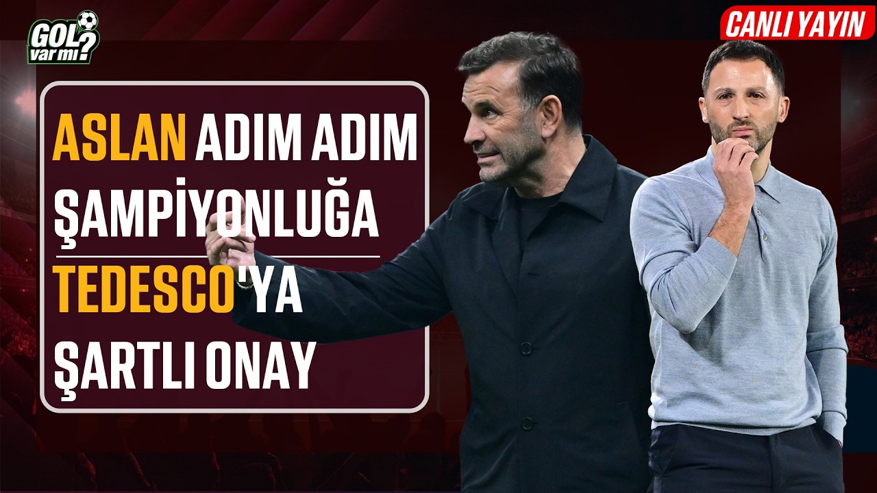 🔴CANLI | ASLAN ADIM ADIM ŞAMPİYONLUĞA | TEDESCO'YA ŞARTLI ONAY | KARTAL YARA SARDI