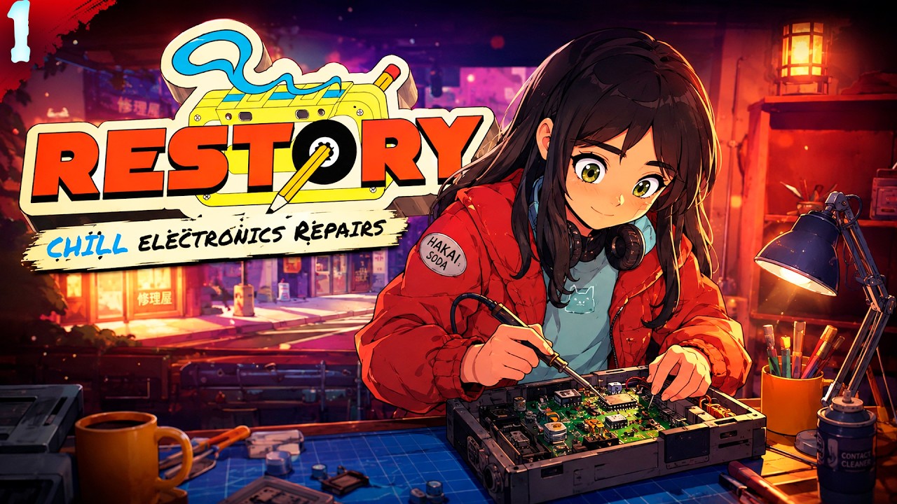 ОТКРЫЛИ МАСТРЕСКУЮ!   𒋲 Прохождение  ▶ ReStory: Chill Electronics Repairs ➽ 1