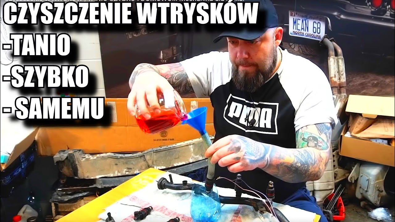 Czyszczenie WTRYSKÓW , TANIO SZYBKO I DOMOWO!!! Mechanika dla Laika.