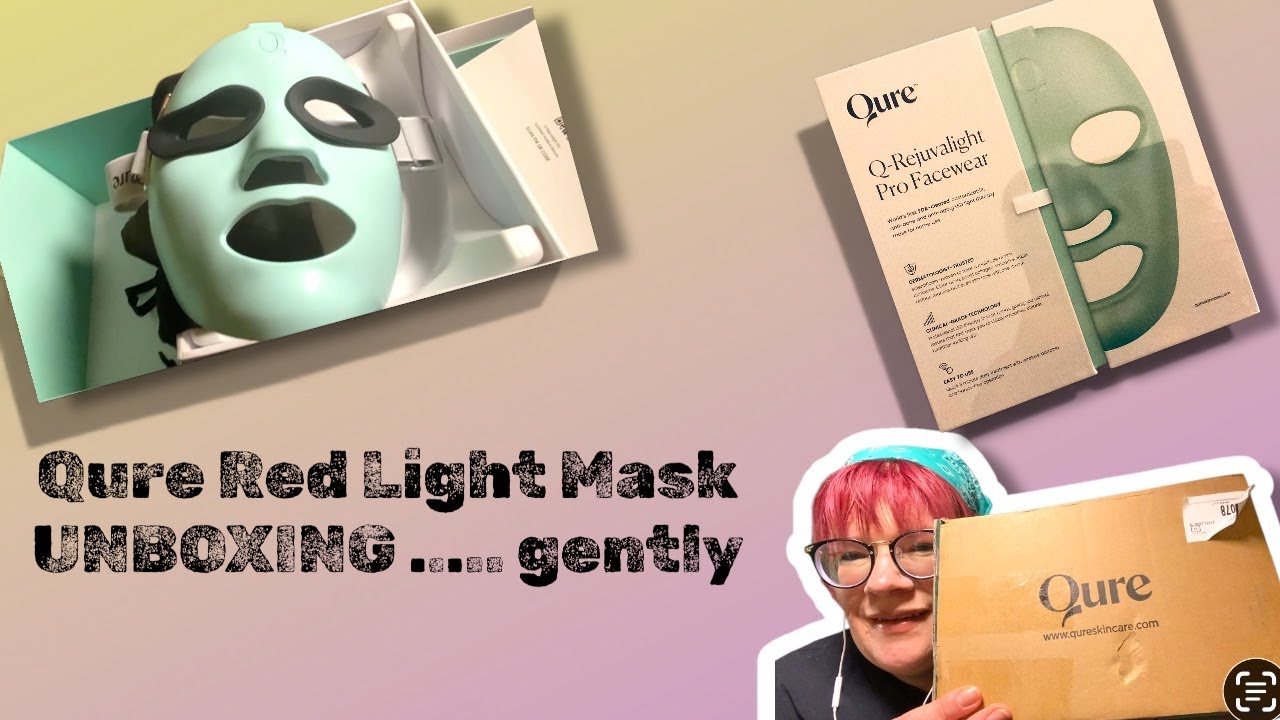 Qure Red Light Mask Therapy Unboxing My First Video EVER