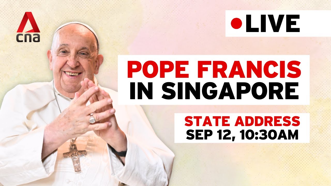 [LIVE] Pope Francis delivers state address in Singapore at NUS University Cultural Centre