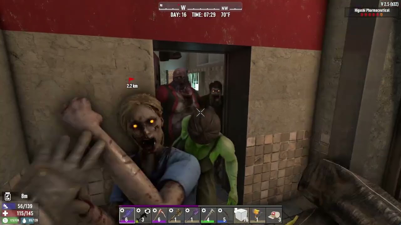 7 days to die 2.5 update: perm death day 16 another shocking playthrough!