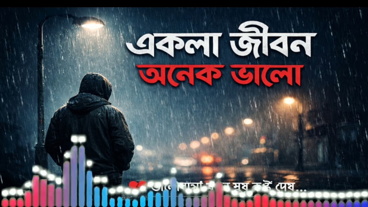 একলা জীবন অনেক ভালো রে বন্ধু..(Lo-FI melody) হৃদয় ছুঁয়ে যাওয়া গান।। শুনতে থাকো Amar FM 