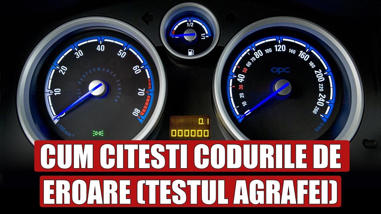 Cum citim codurile de eroare (testul pedalei sau testul agrafei) la Opel Astra H in 3 pasi simpli