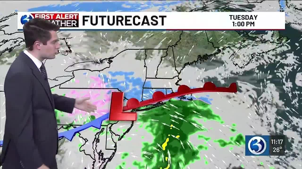 FORECAST: Arctic air moves in tomorrow, turning unsettled Tuesday