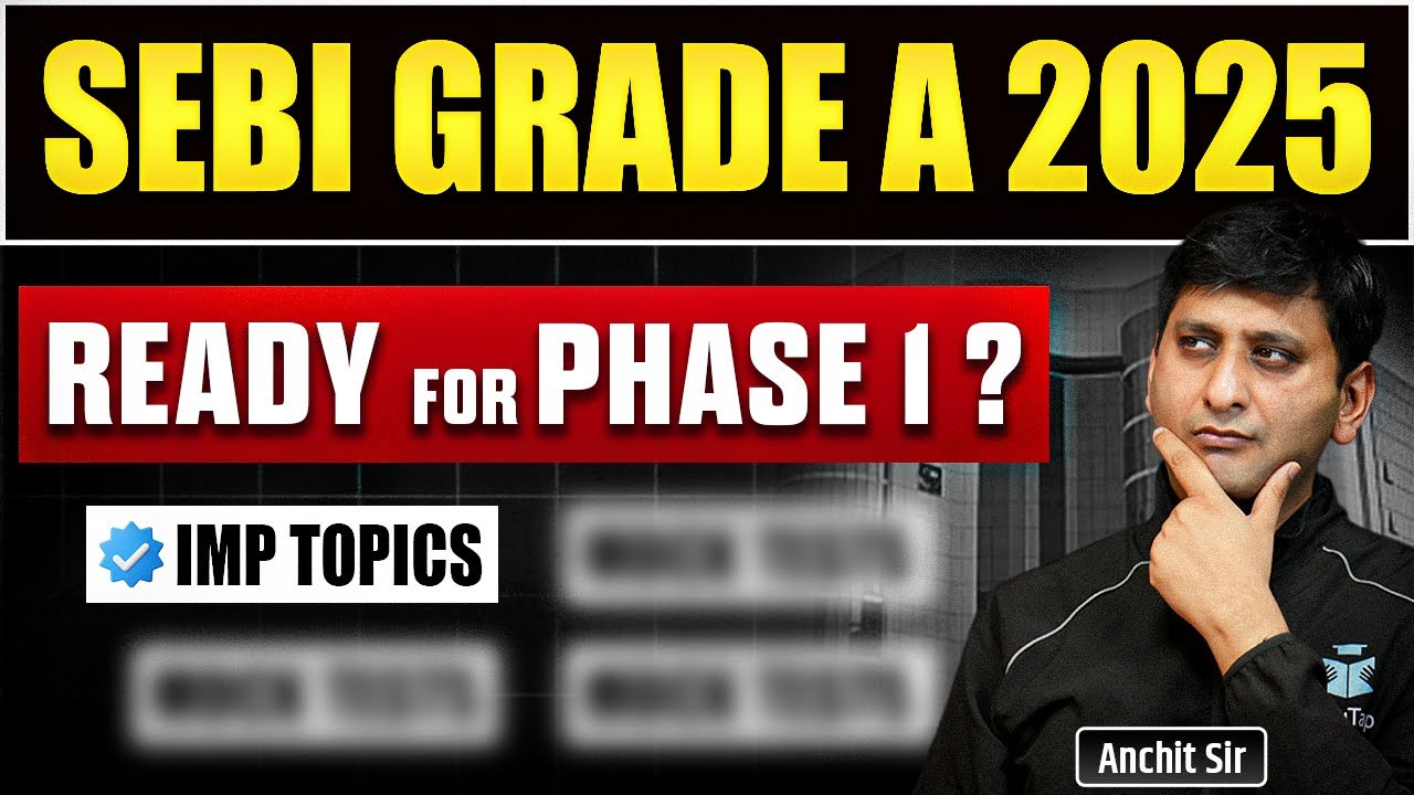 SEBI Grade A Preparation 2025 | How to Prepare for SEBI Assistant Manager Phase 1 Exam | EduTap