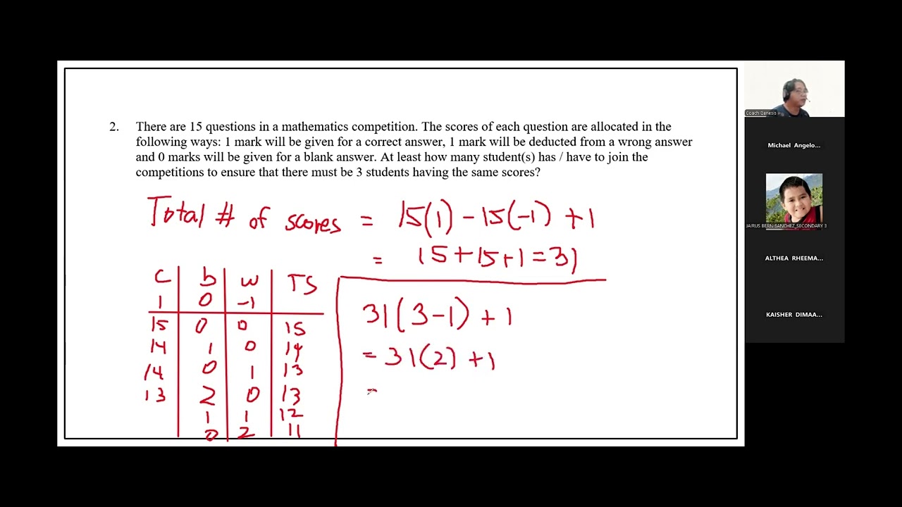 TIMO Mock Exam 2025-2026 Secondary 3