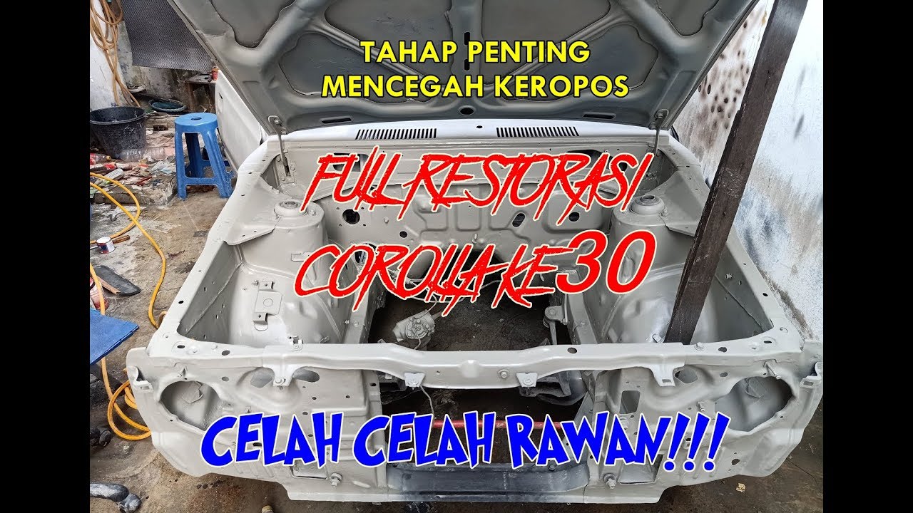 Engine bay RESTORATION | corolla ke30 body repair