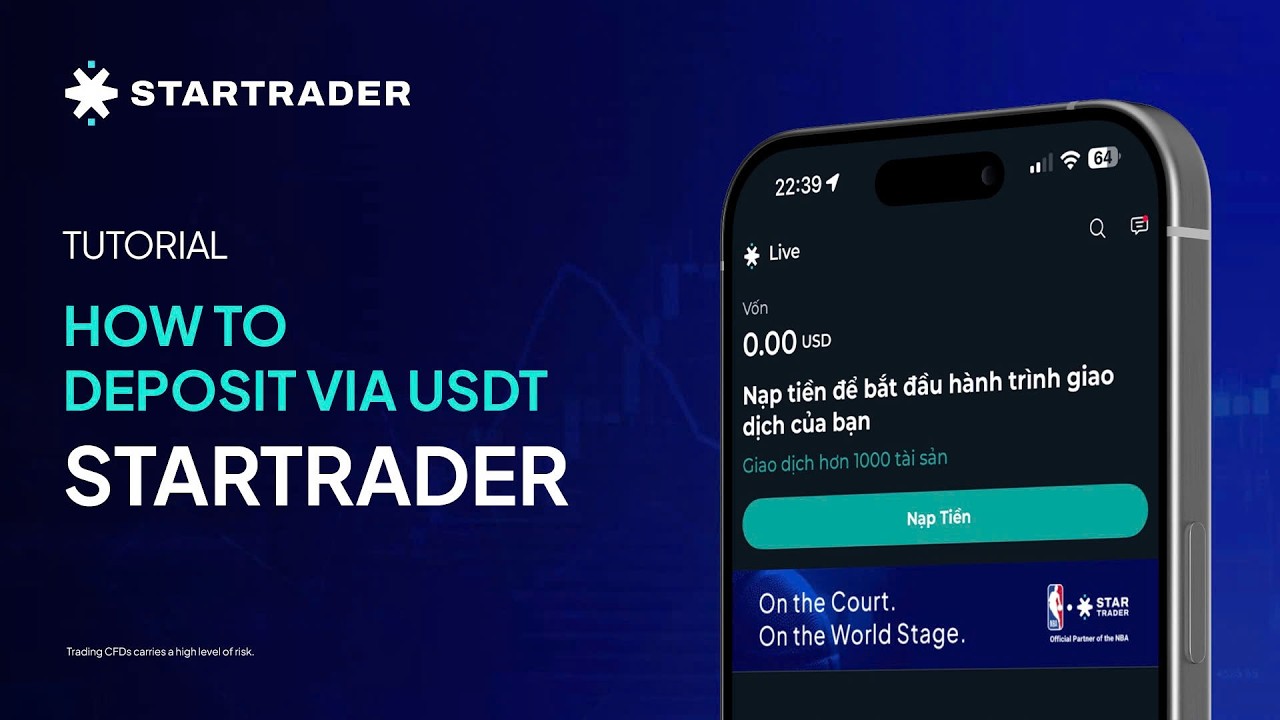 Как пополнить свой торговый счет STARTRADER через USDT