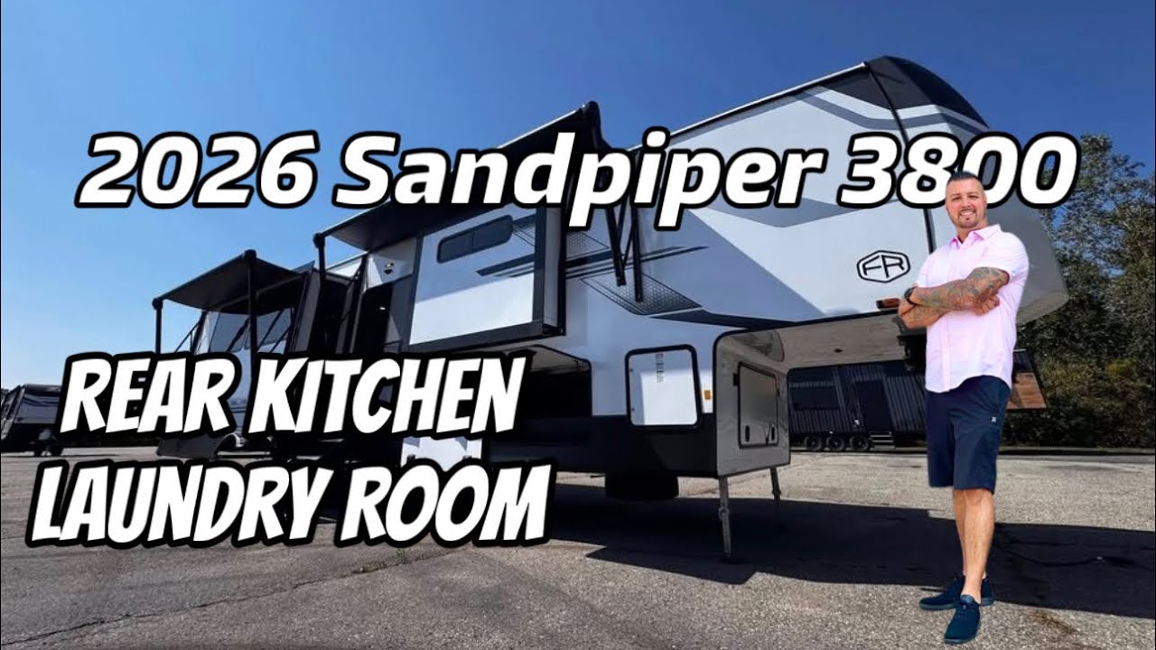 2026 Sandpiper 3800RK | Rear Kitchen | Laundry Room 